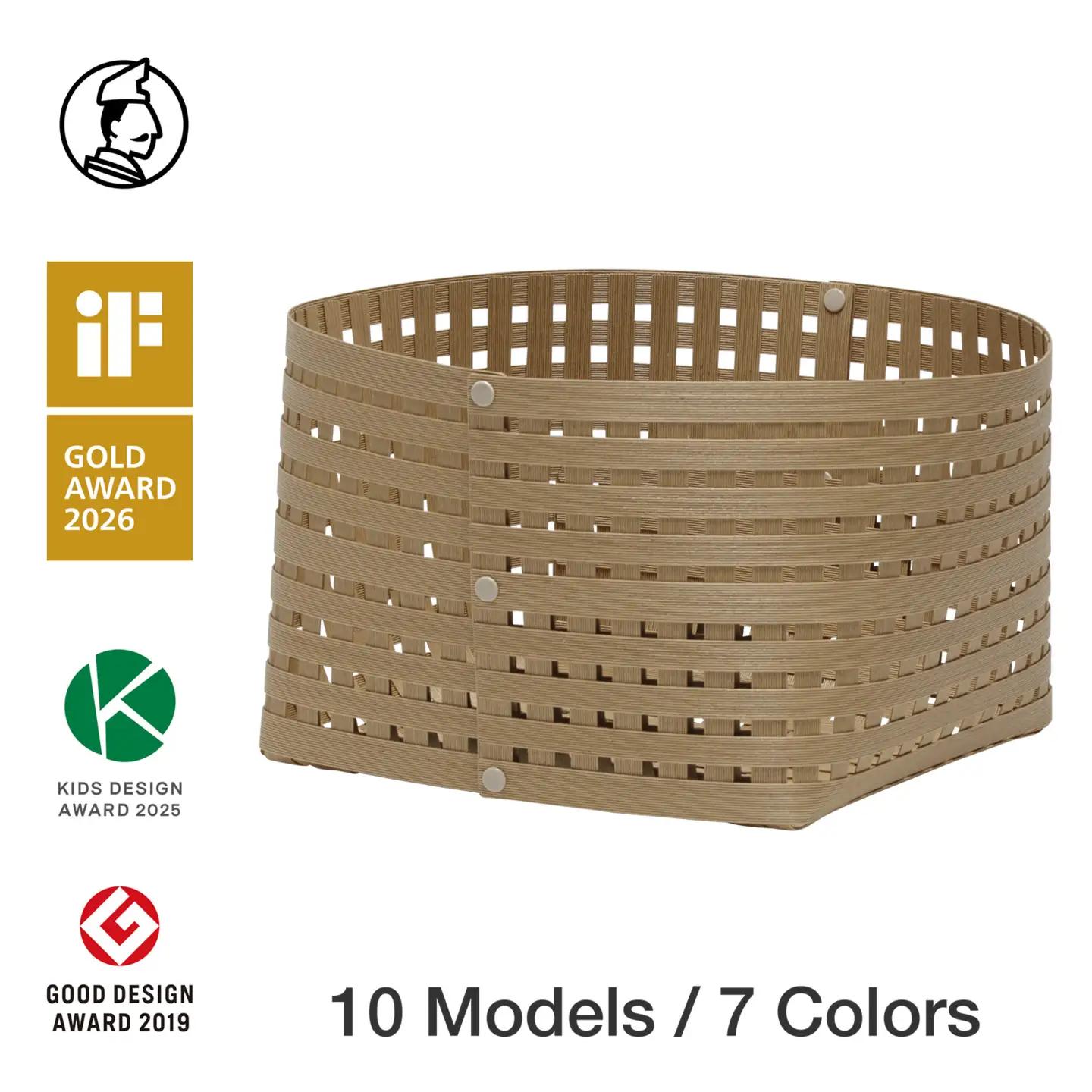 暮らしを整える収納バスケット Bandc Basket L3(Lサイズ) ナチュラル 岩手県奥州市産 バンドシー [AR207]