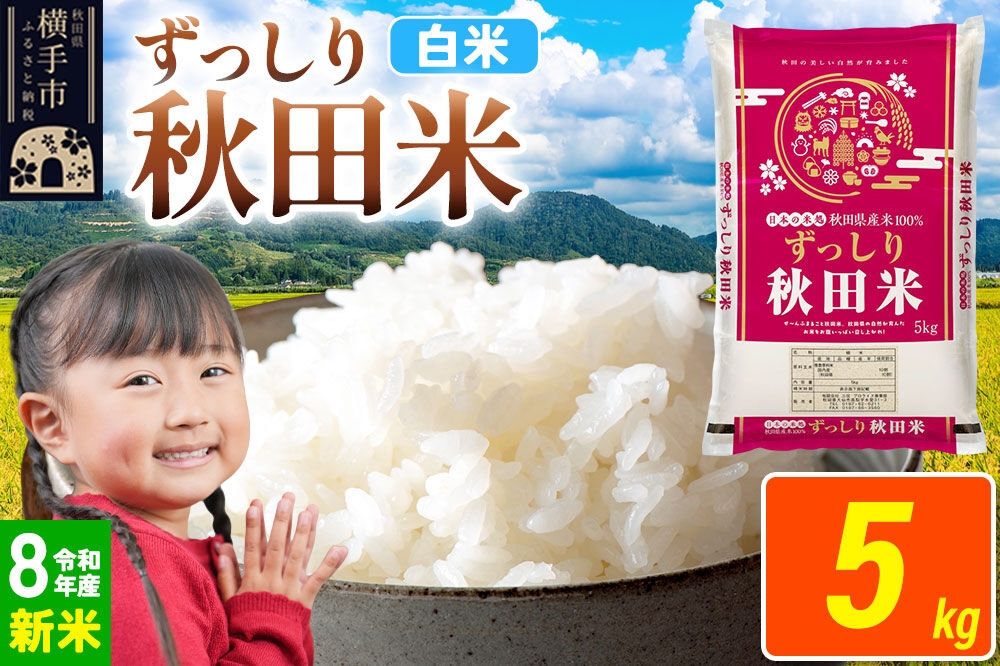 
                  《令和8年産 新米受付》米 秋田県 横手市産 ブレンド米【白米】5kg（5kg×1袋） [米 お米 こめ 白米 精米 ブレンド米 小分け ご飯 ごはん 秋田県産 横手市]
                