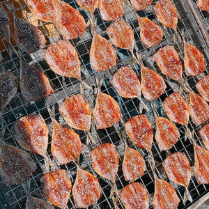 ヤマボシ水産　自家製干物セット 倉沢の鯵天日干し 200ｇ×6Ｐ□