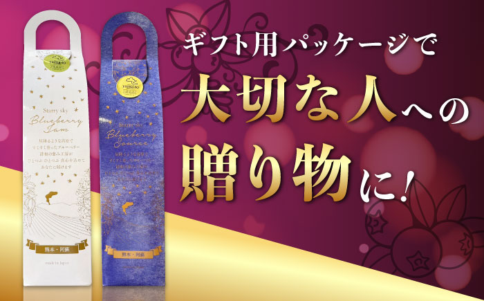 【贈答用】星空のブルーベリー　5本詰合せセット（ソース3本＆ジャム2本）【清和の恵み工房】 [YAA019]