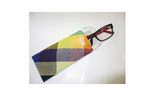 さをり織り　眼鏡・文具ケース