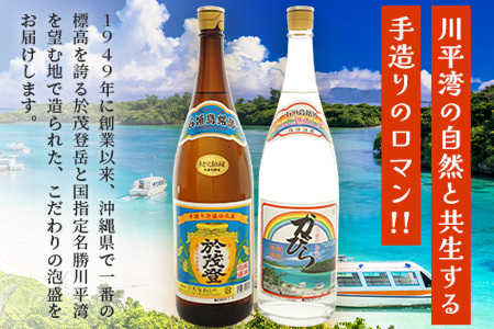 泡盛“於茂登”＆“かびら”1800ml　2本セット 【 沖縄県 石垣市 酒 泡盛 石垣島 】 TS-1