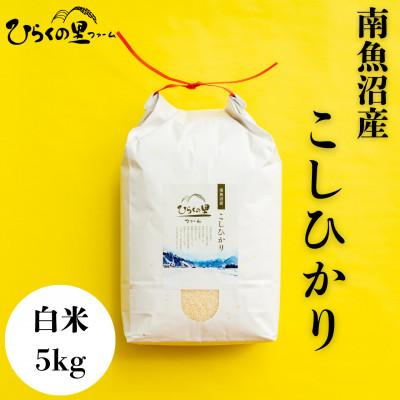 ふるさと納税 南魚沼市 【R7年産】もっちり甘い!ひらくの里ファームの南魚沼産コシヒカリ　白米5kg