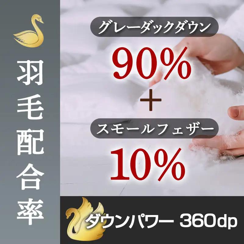 羽毛合掛ふとん フランス産グレーダック90%(柄ROSE)【S】≪みやこんじょ特急便≫_AI-E104-ro-Q_(都城市) 羽毛布団 寝具 抗菌防臭加工 ダウン SEKアレルGプラス加工 日本製 合