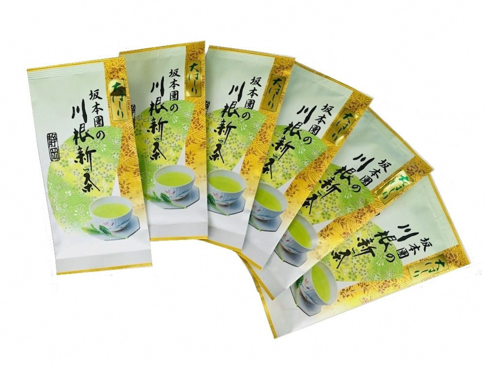 新茶静岡川根茶大走り新茶100g×6本　全体像