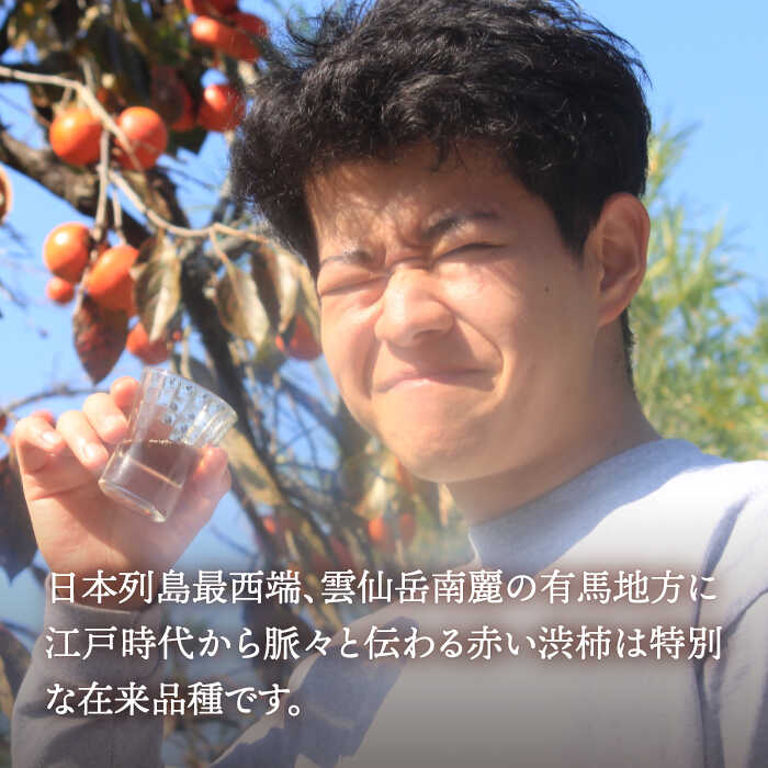 【業界誌（料理通信）お宝食材コンテスト ベスト20選出】天然 酵母 柿酢 300ml×3本 / 6年熟成 南島原市 / 中邨 [SAG004]_イメージ2