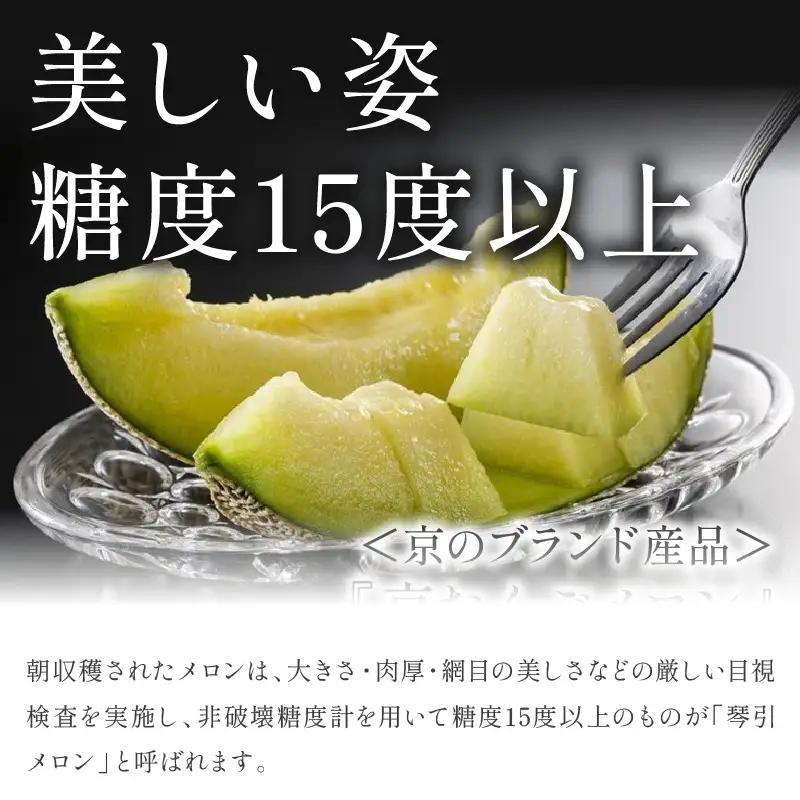 【2026年6月下旬-発送】 琴引メロン 3L 1玉 京のブランドメロン