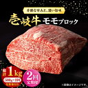 【ふるさと納税】【全2回定期便】 壱岐牛 モモブロック 500g［化粧箱付き］《壱岐市》【株式会社イチヤマ】 肉 牛肉 モモ ブロック ステーキ BBQ[JFE128]