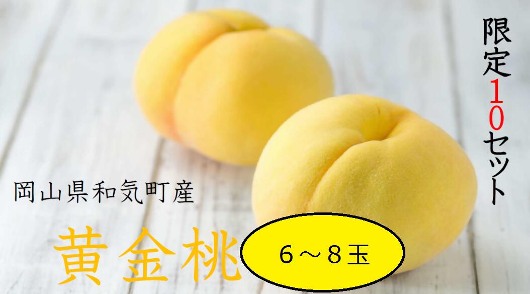 【ふるさと納税】 桃　黄金桃（6〜8個・約2.0kg）化粧箱入り　Cz−20