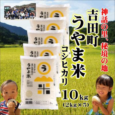 ふるさと納税 松江市 令和7年産・島根県産「うやま米コシヒカリ(雲南市吉田町)」10kg(2kg×5)
