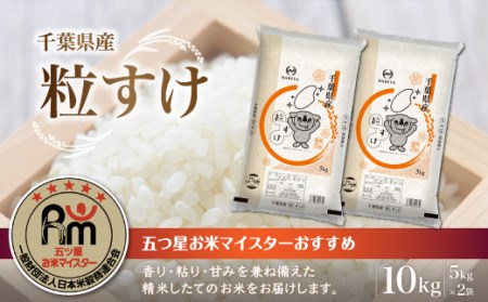 令和6年産 千葉県産粒すけ 精米 10kg (5kg×2袋)  / どっちのふるさと TV フジテレビ 粒すけ 令和5年産粒すけ 千葉県産粒すけ E017
