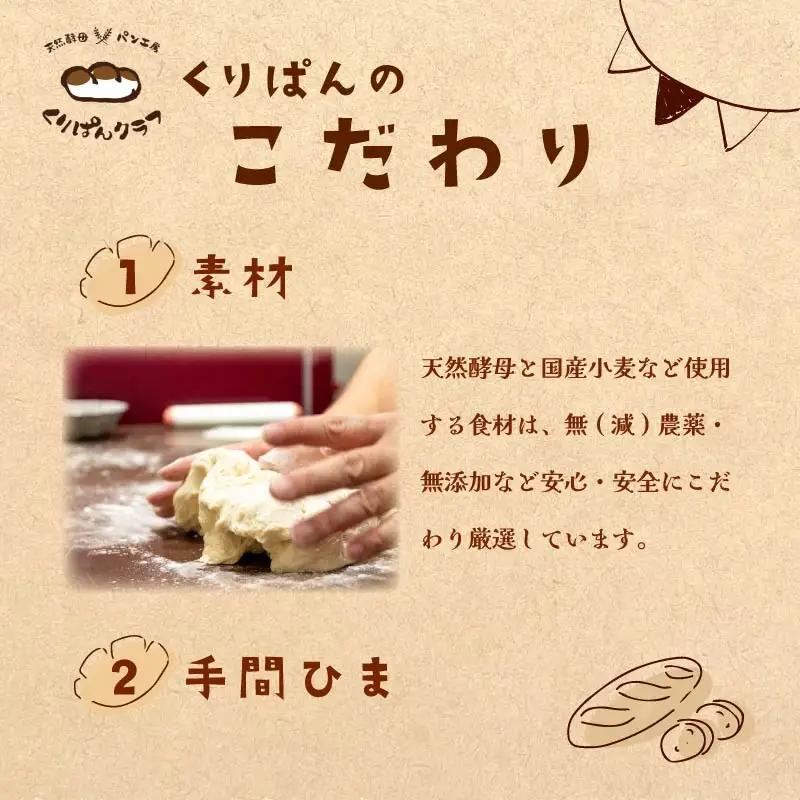パン くりぱんクラブの天然酵母のパウンドケーキセット（6個入り）11-004