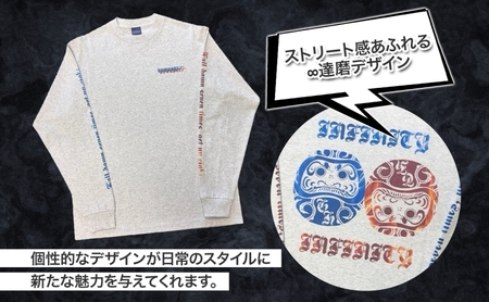 GOODHELP Infinity Daruma L/S T-shirt gray Tシャツ 長袖 ロンT 洋服 ファッション ストリート ストリート感 ユニセックス ロングスリーブTシャツ ティーシ
