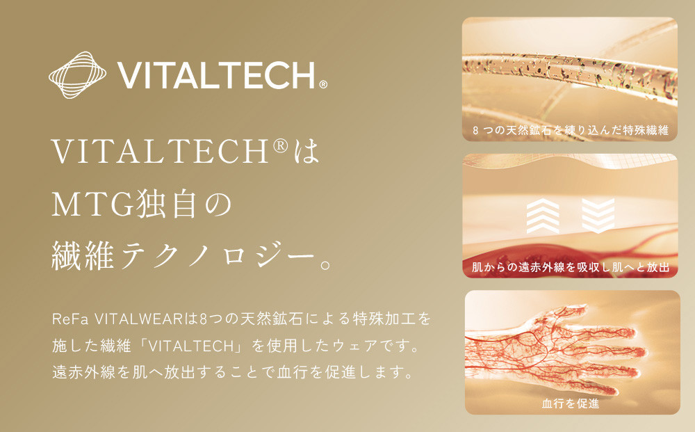 【ネイビー 3Lサイズ】リファ バイタルテック コンフォートジャージー クルーネックTシャツ