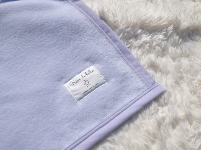 綿100% ベビー毛布(ラベンダー) 85×115cm 毛布の町泉大津市産 N-MM300 [3352] | ベビーブランケット ベビーブランケット