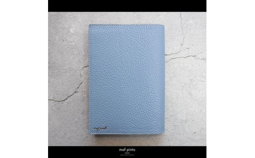 maf pinto (マフ ピント) レザーブックカバー 新書サイズ ADRIA LINE ライトブルー 本革 日本製