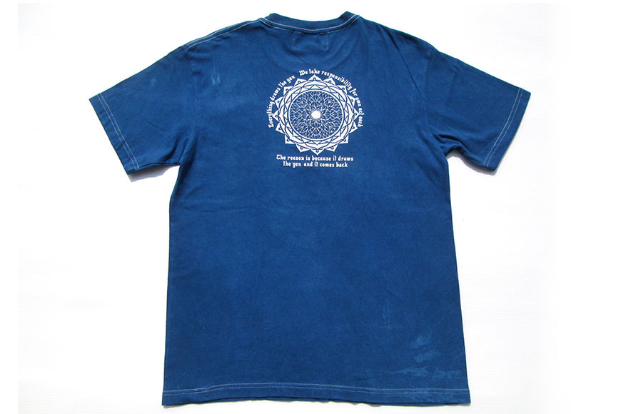 Tシャツ ASCENSION  藍染め タイダイ TシャツB 1枚 ファッション