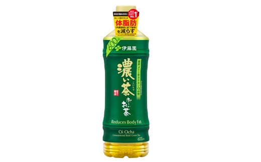 131-33 おーいお茶 濃い茶 600mL × 24本 防災備蓄 茶 ペットボトル 飲料 緑茶 機能性表示食品 伊藤園