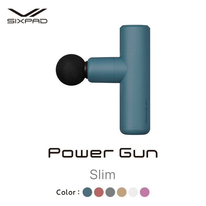 【ふるさと納税】SIXPAD Power Gun Slim | シックスパッド パワーガンスリム コンパクト 振動ガン マッサージ 筋肉ケア 疲労回復 血行促進 ボディケア 自宅ケア 人気 おすすめ フィットネス 健康器具 ギフト プレゼント