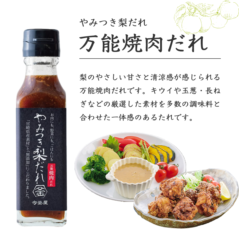 万能やみつき梨だれプチギフトセット （140g×2本） ギフト ギフトセット プレゼント 今釜屋 タレ たれ 万能だれ 味噌だれ 焼肉のたれ 調味料 調味料セット 焼き肉 バーベキュー BBQ _イメ