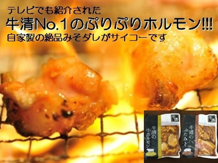 
【006-09】自家製 みそダレ Aセット 牛 ホルモン 200ｇ×１ 豚肉×１ / 黒毛和牛ホルモン 牛清 バーベキュー BBQ キャンプ 牛肉 ぶた肉 特製 味噌漬 味付 大人気 伊勢志摩 三重県 志摩市 鵜方 6000円 6千円 六千円
