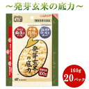 【ふるさと納税】 発芽 玄米 3.2kg パックごはん 20パック 機能性表示食品 生活習慣病 ケア 高血圧 中性脂肪 コレステロール 対策 健康 小分け パウチ レトルト 発芽玄米の底力 160g×20パック 埼玉県 羽生市