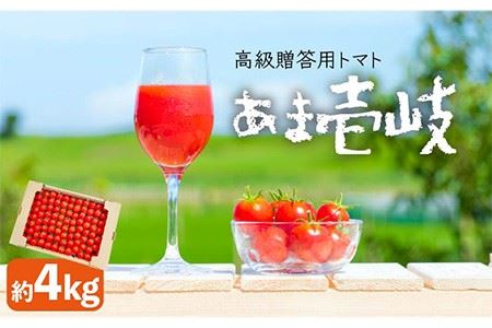 【ふるさと納税高級贈答用トマト「あま壱岐」約4kg [JAE005] トマト とまと 野菜 果物 フルーツ 甘い 美容 健康 おやつ サラダ 壱岐 長崎 27000 27000円 のし プレゼント ギフト