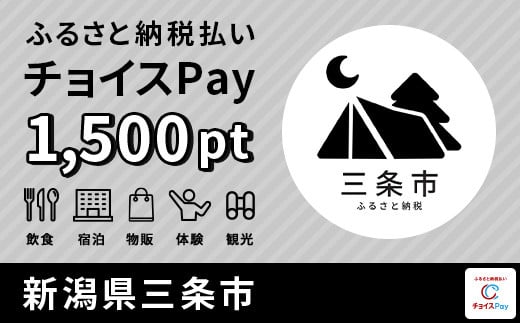 
三条市チョイスPay 1,500pt（1pt＝1円）会員限定のお礼の品【005S001】【会員限定のお礼の品】
