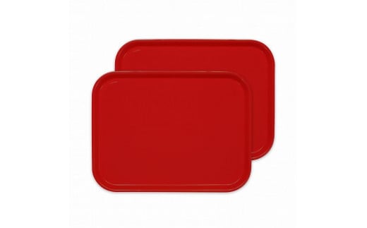 カラフルピノトレー L 39cm レッド 2枚組 タツクラフト 【Tk64】