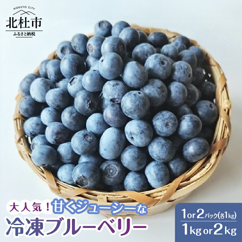【ふるさと納税】 ブルーベリー 冷凍 2025年産 選べる容量 1kg 2kg ハイブッシュ ラビットアイ 真空パック 冷凍フルーツ 果物 甘い フルーツ くだもの ジャム ヨーグルト パンケーキ タルトトッピング 期間限定 山梨県 北杜市 送料無料
