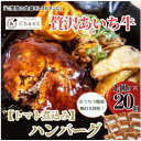 【ふるさと納税】【トマト煮込み】こだわりのあいち牛『肉汁』ハンバーグ　20個セット　おいしい食べ方レシピ付き【配送不可地域：離島】【1405732】