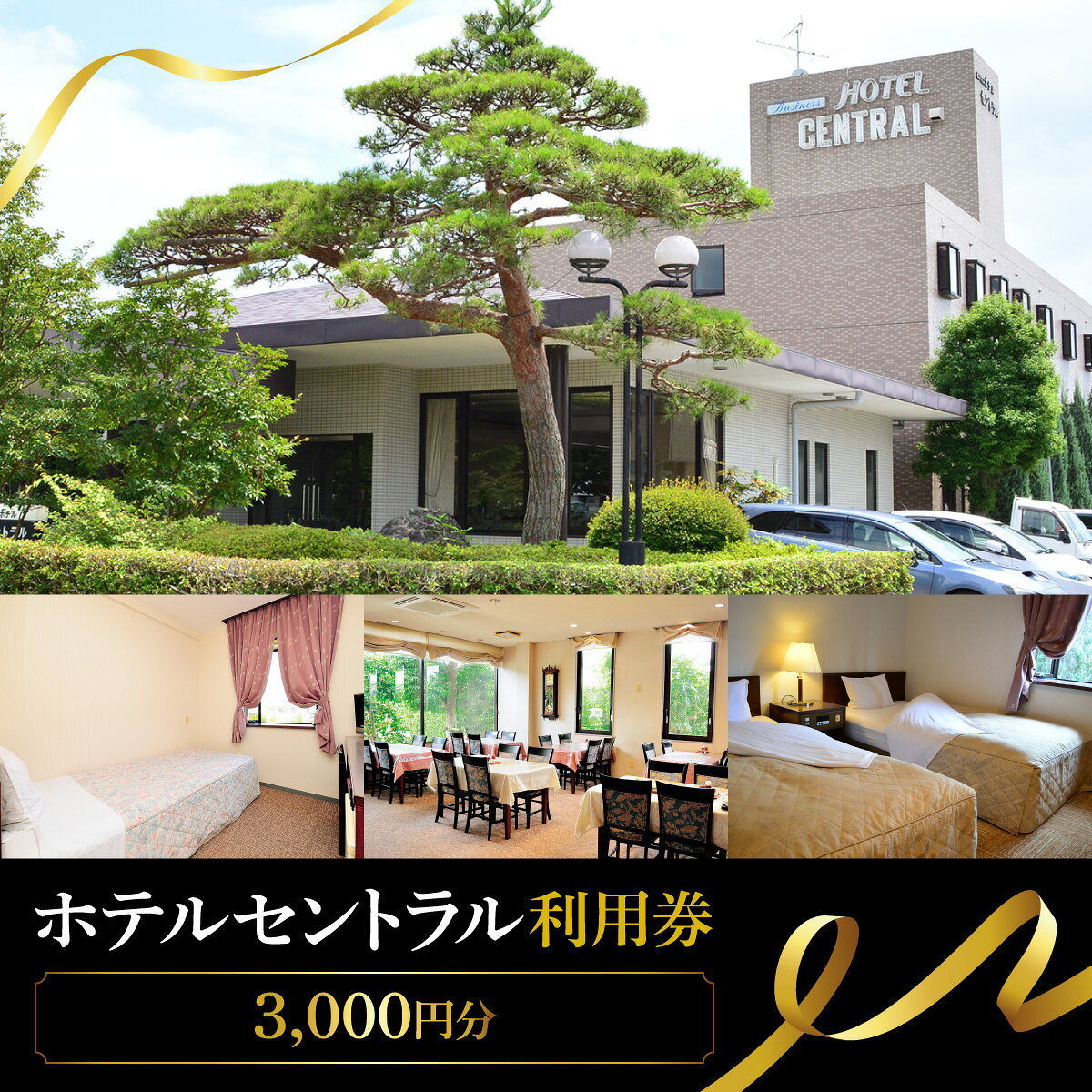 【ふるさと納税】ホテルセントラル　宿泊利用券　3,000円分　(3,000円×1)【MBCB001】