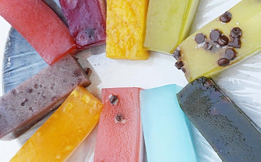 花巻市の老舗菓匠『丸文』 溶けない アイス  くずバー  10種×10本セット 【1288】