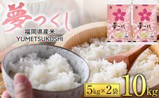 
            【令和6年産】 福岡県産 夢つくし 10kg セット ( 5kg×2袋 )【米 お米 精米 ブランド米 白米 ご飯 ごはん 夢つくし ライス 10ｷﾛ 10kg 備蓄米 便利 福岡県産 旬 おにぎり お弁当 食品 ふるさと納税 筑前町 福岡県 送料無料 DT001】
          
