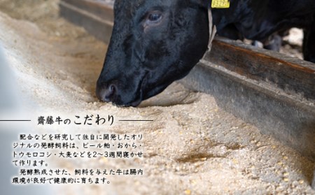 宮崎和牛「齋藤牛」モモスライス300g　国産牛肉　すき焼き＜1-93＞