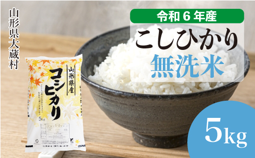 ＜令和6年産米＞令和7年2月上旬発送　コシヒカリ 【無洗米】 5kg （5kg×1袋） 大蔵村