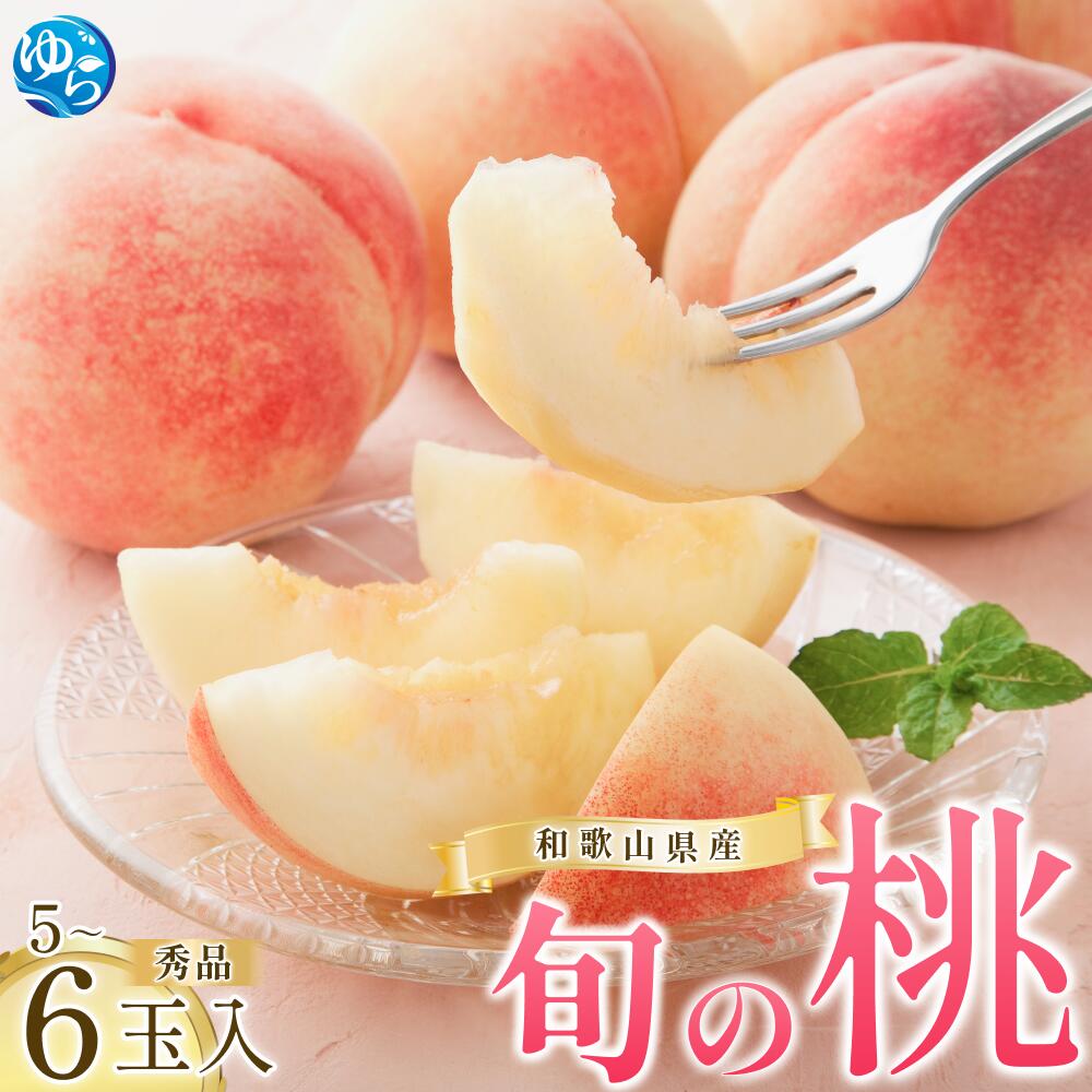 【ふるさと納税】 桃 旬の もも 5～6玉入り 秀品 / 和歌山 日川白鳳 桃山白鳳　八幡白鳳 白鳳 清水白桃 川中島白桃 ※2026年6月下旬より順次発送