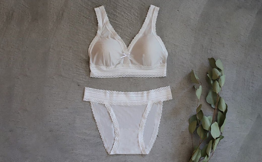 シルク／ソフトブラ　グレー