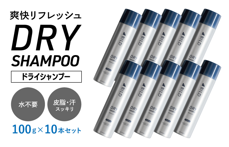 【スピード発送】ドライシャンプー 100ｇ 10本セット【シャンプー アウトドア 髪 汗 におい 匂い 臭い 対策  大阪 泉佐野 大阪府 泉佐野市】