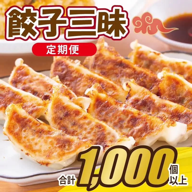 【合計1000個以上】餃子三昧 定期便 88個×12回【毎月配送コース】