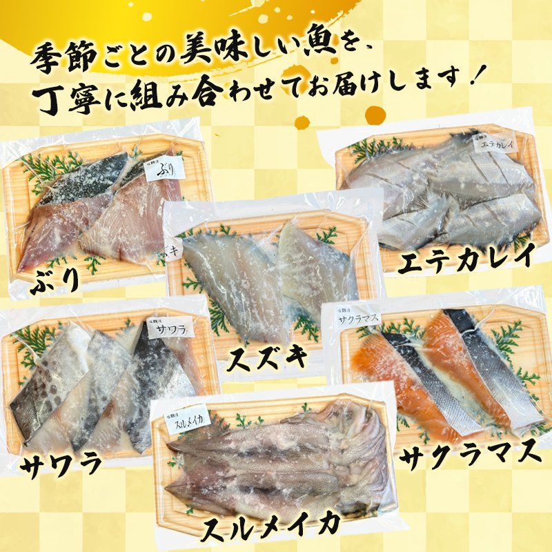 塩麹漬けセット 4パック（2〜5切入り×4） | 漬け魚 アソート ランダム イサキ スズキ 真鯛 ブリ サワラ サワラマス 自家製 塩? 味付き 焼くだけ 簡単調理 冷凍  送料無料 小分け 個包装