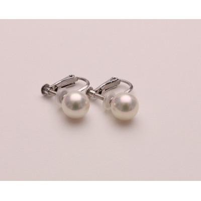ふるさと納税 長崎市 アコヤ真珠イヤリング7.0-7.5mm【K14WG】 |  | 01