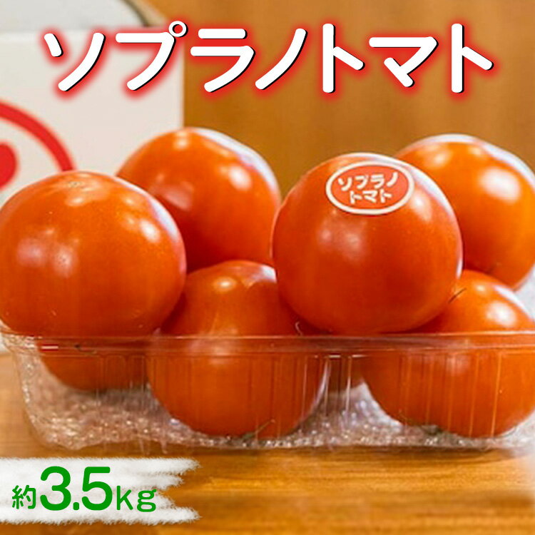 【ふるさと納税】ソプラノトマト　約3.5kg ※2026年1月上旬～5月下旬頃に順次発送予定