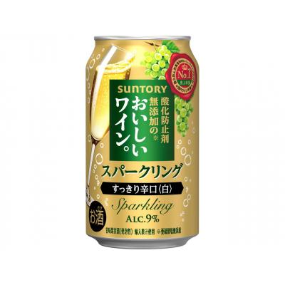 ふるさと納税 栃木市 サントリー　酸化防止剤無添加のおいしいワイン。スパークリング〈白〉350ml×24本