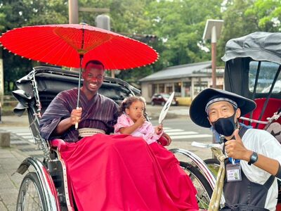 【１９０分】きき酒付き・世界遺産ツアー ２名１台 人力車 株式会社麻世勝エビス M-04