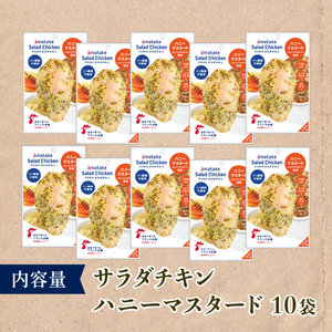 【6ヶ月/定期便】サラダチキン ハニーマスタード 100g×10個 計1kg リン酸不使用 冷凍 鶏肉 サラダ スパイス お弁当 おかず