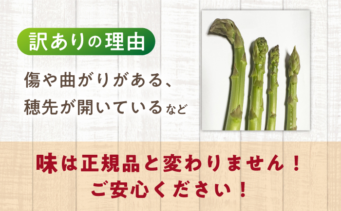 壱岐産 訳アリ アスパラ 1kg≪壱岐市≫【アスパラガス専門やまかわ屋】国産 冷蔵配送 産地直送 新鮮 [JGZ001]