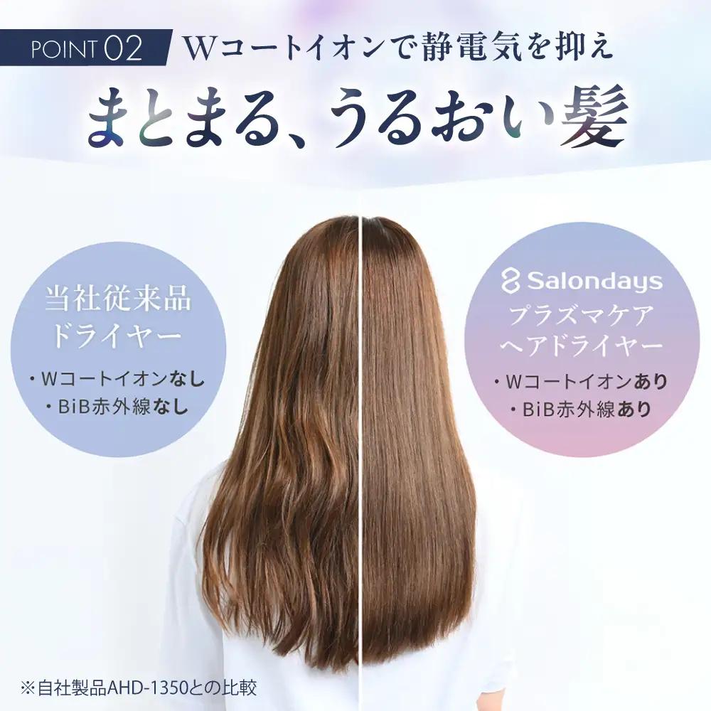 ワンダム プラズマケア ヘアドライヤー SHD-501F ホワイト[AOER007] ヘアドライヤー