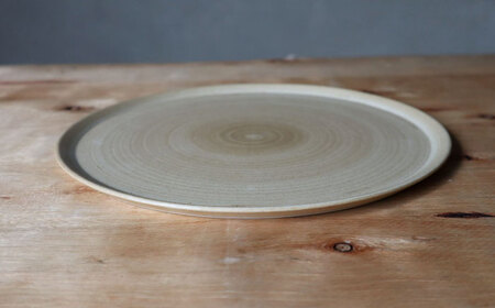 【波佐見焼】IREKO シャビー プレートL グレー・ブラウン 2点【浜陶】[XA85]