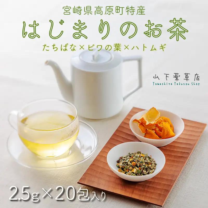 《自然の恵み・農薬不使用》 橘の爽やかな香り「はじまりのお茶」 ティーパックタイプ(2.5g×20包)  [健康茶 薬草茶 日本産 お茶 ノンカフェイン ワンストップオンライン 10000円以下] TF0918-P00027